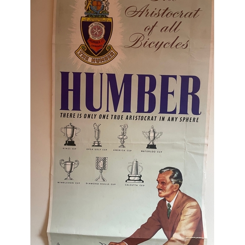 48 - Humber 'The Aristocrat of All Bicycles' Advertising Poster, 28