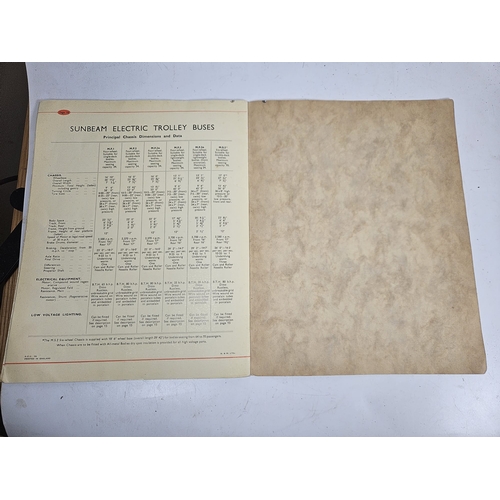 114 - 1937 Sunbeam Trolleybuses Catalogue, Stamped Ipswich 1937.

Shipping Rate A
