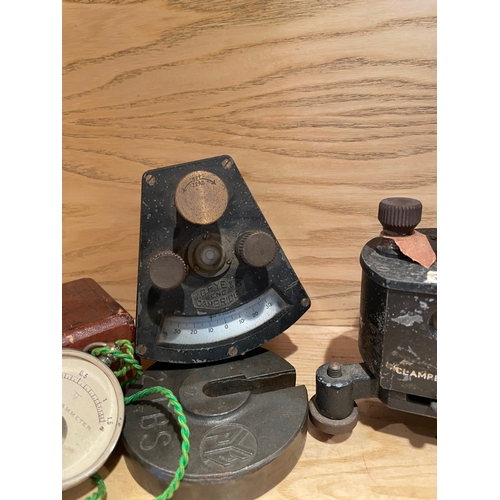 13 - Selection of Electrical Scientific Equipment, Jelly Mold Paired Light Switch, 5A Ammeter, Cambridge ... 