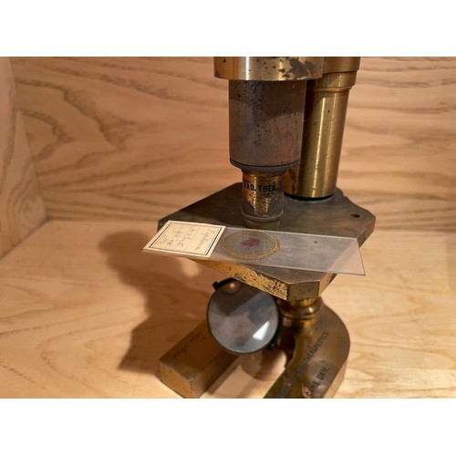 6 - 2no Microscopes t/w A Cambridge University Bunsen Burner. Both Microscopes marked Department of Radi... 