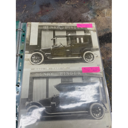 99 - Renault Cars Vintage Photographic Archive 1898-1939. Ten Folders of Period Photographs, Postcards, A... 