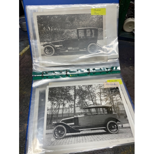 99 - Renault Cars Vintage Photographic Archive 1898-1939. Ten Folders of Period Photographs, Postcards, A... 