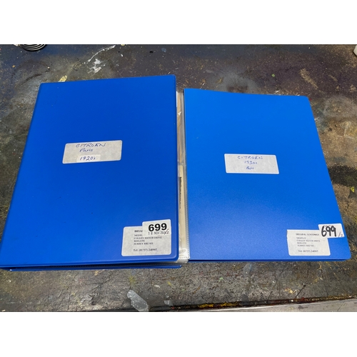 96 - Citroen Vintage Car Photographic Archive 1920s & 1930s. Two Folders of Period Photographs, Postcards... 