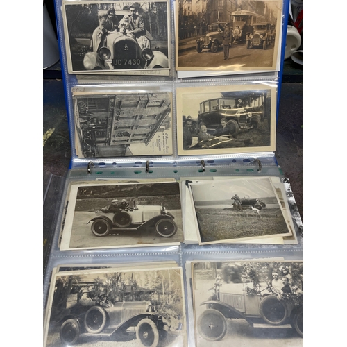 96 - Citroen Vintage Car Photographic Archive 1920s & 1930s. Two Folders of Period Photographs, Postcards... 