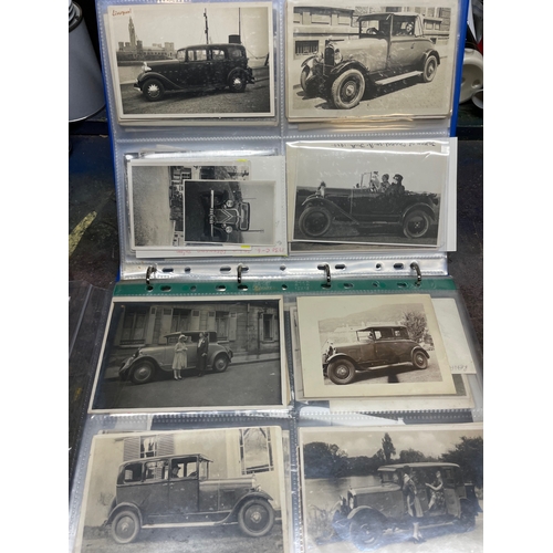 96 - Citroen Vintage Car Photographic Archive 1920s & 1930s. Two Folders of Period Photographs, Postcards... 