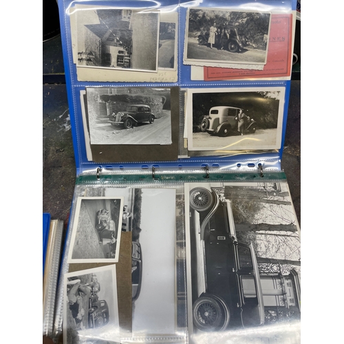 96 - Citroen Vintage Car Photographic Archive 1920s & 1930s. Two Folders of Period Photographs, Postcards... 