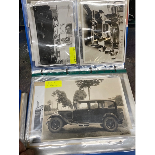96 - Citroen Vintage Car Photographic Archive 1920s & 1930s. Two Folders of Period Photographs, Postcards... 
