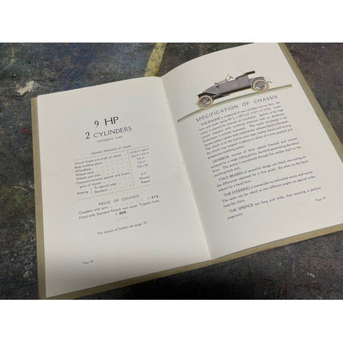 101 - Renault - A Selection of 1920s Era Brochures, Renault Ltd Price List (Folded Card), Renault French L... 