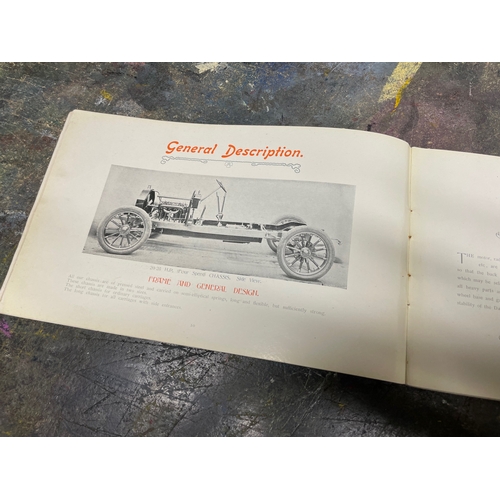 102 - Darracq Cars 1907 Full Range Catalogue, 50pp in Good Age Related Condition with some tearing and loo... 