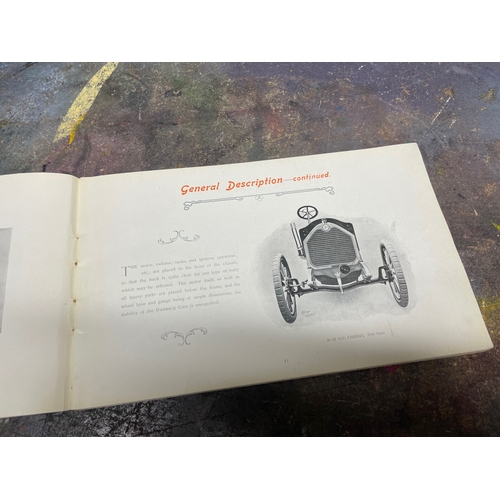 102 - Darracq Cars 1907 Full Range Catalogue, 50pp in Good Age Related Condition with some tearing and loo... 