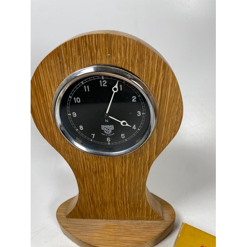 84 - A Mounted Smiths Car Clock, Pratts Copper Ashtray and Dinky Castrol Tanker

Shipping Rate B