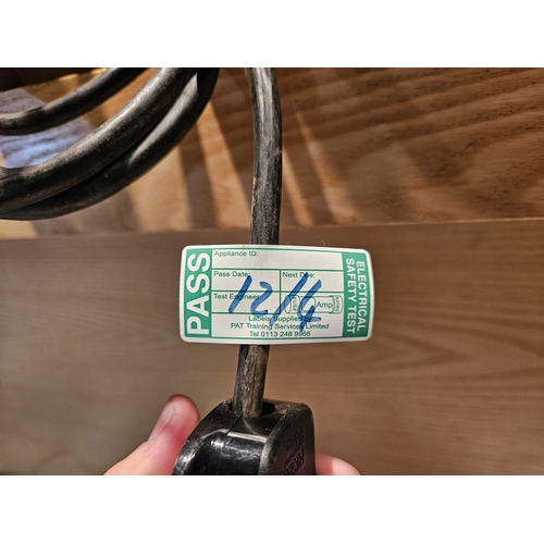 18 - Two Strand Electric Theatre Spot Lamps, aluminium bodys, recently sandblasted.

In House Shipping Un... 