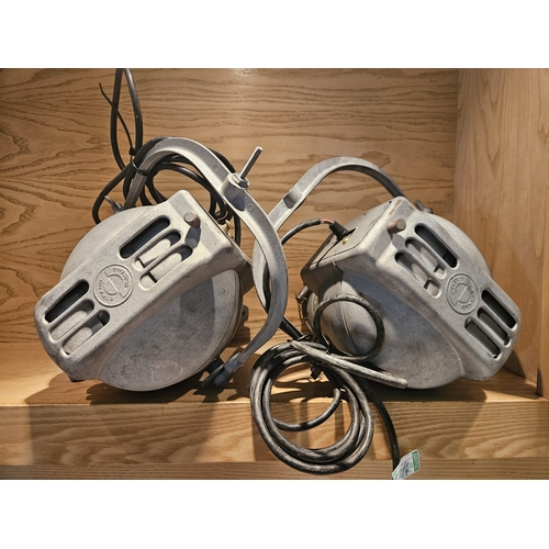 18 - Two Strand Electric Theatre Spot Lamps, aluminium bodys, recently sandblasted.

In House Shipping Un... 