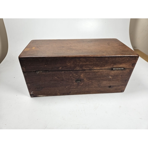 19 - Gray & Selby Improved Patent Magneto Electric Machine. In wooden case, With hand crank handle and bo... 