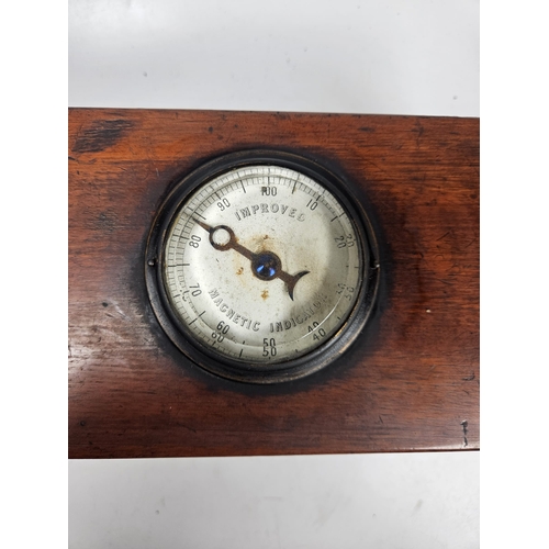 21 - Joseph Gray & Co, Improved Magnetic Indicator, Electric Shock Machine. In original Wooden case. Cran... 