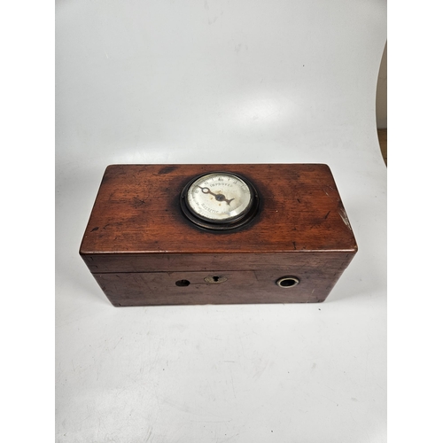 21 - Joseph Gray & Co, Improved Magnetic Indicator, Electric Shock Machine. In original Wooden case. Cran... 