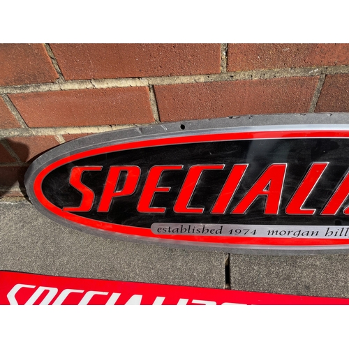 56 - Specialized Bicycles Shop Display Signs (2), One on Foam, One appearing Magnetic

Shipping Rate C