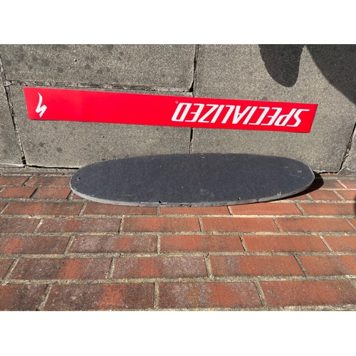 56 - Specialized Bicycles Shop Display Signs (2), One on Foam, One appearing Magnetic

Shipping Rate C