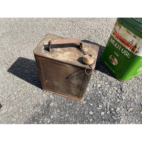 57 - Agricastrol 6 US Gallon Tin & Plain 2 Gallon Can with Cap

In House Shipping Unavailable