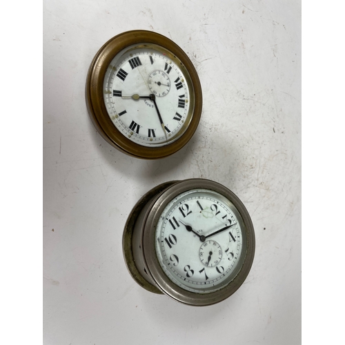 86 - 2no Vintage Veteran Car Motoring Clocks

Shipping Rate B