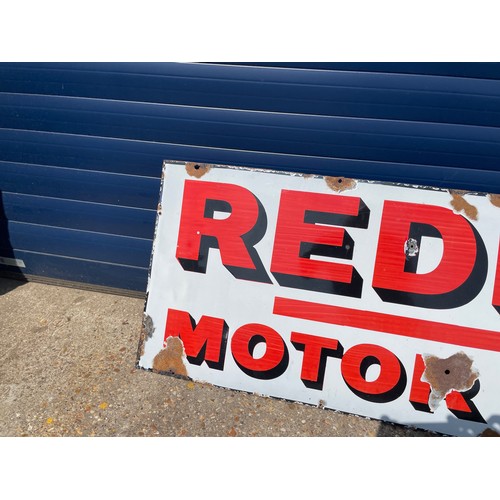 37 - Redline Motor Spirit Enamel Sign, Good Gloss 55