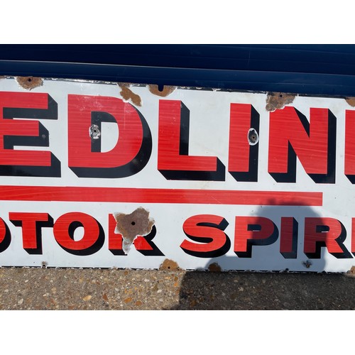 37 - Redline Motor Spirit Enamel Sign, Good Gloss 55