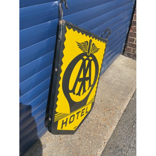 39 - AA Hotel Double Sided Hanging Sign, 22