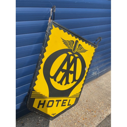 39 - AA Hotel Double Sided Hanging Sign, 22