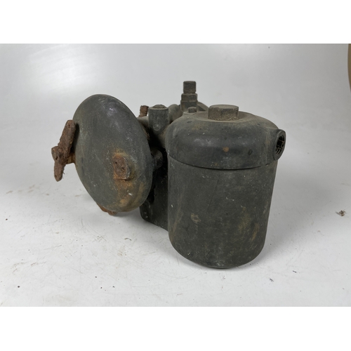 90 - Stewarts 50mph Speedometer, Smiths Clock t/w others. Including large carb (poss Solex), two wing mou... 