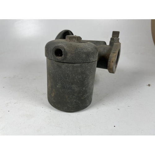 90 - Stewarts 50mph Speedometer, Smiths Clock t/w others. Including large carb (poss Solex), two wing mou... 