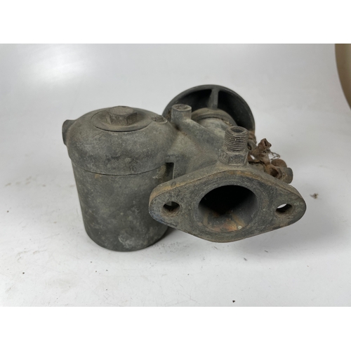 90 - Stewarts 50mph Speedometer, Smiths Clock t/w others. Including large carb (poss Solex), two wing mou... 