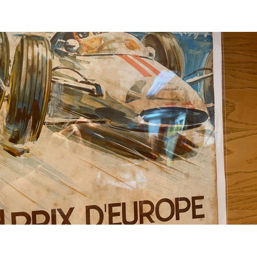 94 - Monaco Grand Prix 1963 Original Poster, measuring 38cm x 59cm. The vendor removed it from Rosies Bar... 