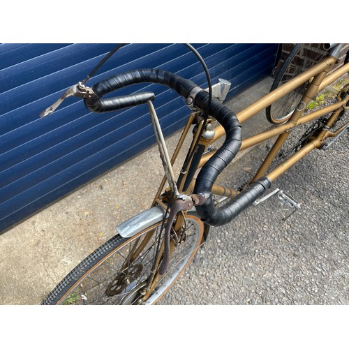 131 - The Evans Tandem Tricycle, very original, Gold colour, Resilion Brakes, Cyclo Gears.


In House Ship... 