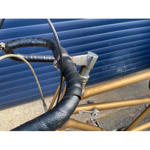 131 - The Evans Tandem Tricycle, very original, Gold colour, Resilion Brakes, Cyclo Gears.


In House Ship... 