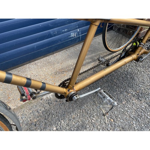 131 - The Evans Tandem Tricycle, very original, Gold colour, Resilion Brakes, Cyclo Gears.


In House Ship... 