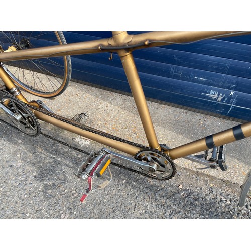 131 - The Evans Tandem Tricycle, very original, Gold colour, Resilion Brakes, Cyclo Gears.


In House Ship... 