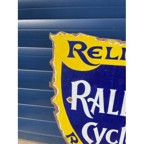 35 - Double Sided Raleigh Cycles Enamel Shield, Some Loss To Edges But Good Gloss Throughout

In House Sh... 