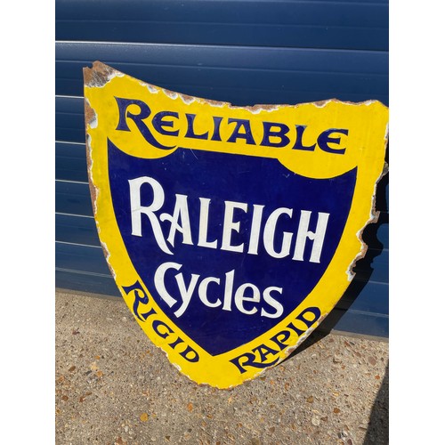 35 - Double Sided Raleigh Cycles Enamel Shield, Some Loss To Edges But Good Gloss Throughout

In House Sh... 