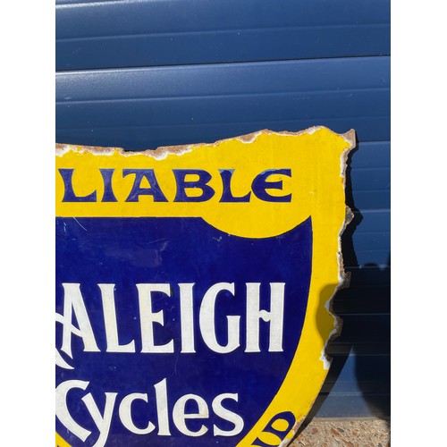 35 - Double Sided Raleigh Cycles Enamel Shield, Some Loss To Edges But Good Gloss Throughout

In House Sh... 