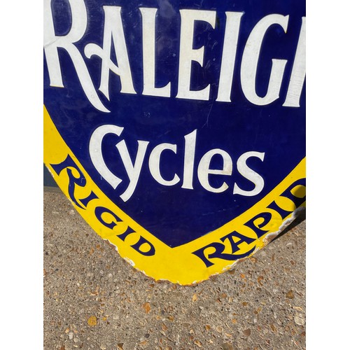 35 - Double Sided Raleigh Cycles Enamel Shield, Some Loss To Edges But Good Gloss Throughout

In House Sh... 