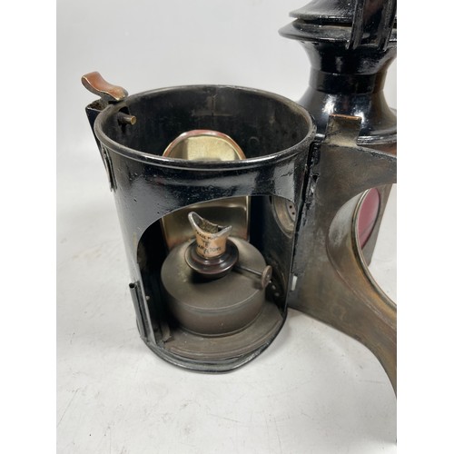 32 - Eli Griffiths Sprung Traction Engine Rear Lamp, 11 7/8