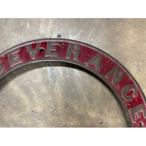 34 - 'Perseverance' A Traction Engine Brass Name Plate, Believed Original Fitment To A Garrett Traction E... 