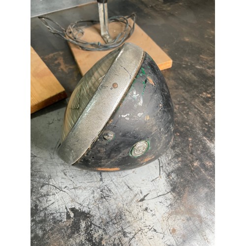 502 - Three Vintage Car Headlamps, Lucas 700, NOTFK Fogmaster, Meteor No Dazzle

Shipping Rate C