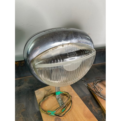 502 - Three Vintage Car Headlamps, Lucas 700, NOTFK Fogmaster, Meteor No Dazzle

Shipping Rate C