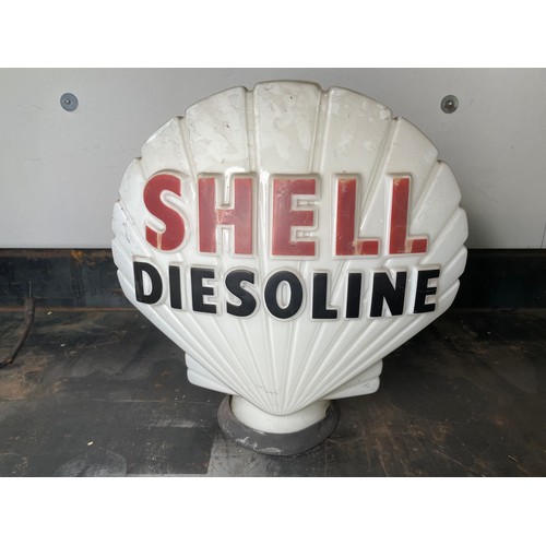 512 - Shell Diesoline Petrol Pump Globe, original globe, chip to neck as photos

In house shipping unavail... 