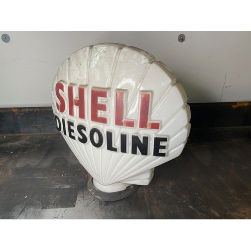 512 - Shell Diesoline Petrol Pump Globe, original globe, chip to neck as photos

In house shipping unavail... 