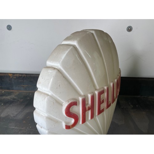 513 - Shellmex Petrol Pump Globe, an original globe, no chips to neck, good condition

In house shipping u... 