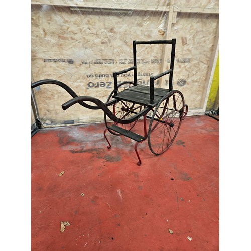 535 - Hand Cart / Personnel Carrier, of wood and wrought iron construction

In house shipping unavailable