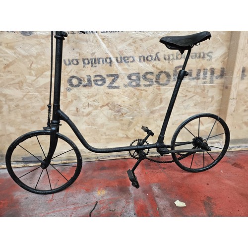 549 - Early Childs Scooterlike Bicycle, Leaf Spring Style Rear End

In house shipping unavailable