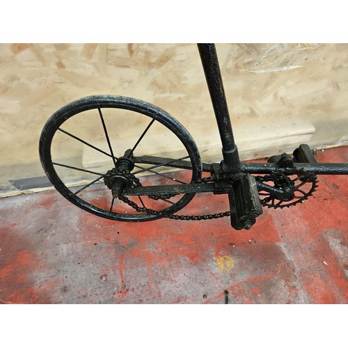 549 - Early Childs Scooterlike Bicycle, Leaf Spring Style Rear End

In house shipping unavailable